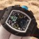 2017 Clone Richard Mille RM011 Chronograph Watch Black Case White Inner rubber  (3)_th.jpg